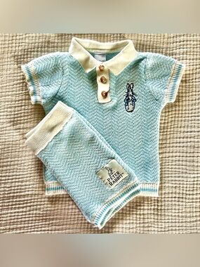 Peter Rabbit Sweater Knit Short Set